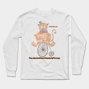 Furlo the Cat has the last bike this lock down Long Sleeve T-Shirt